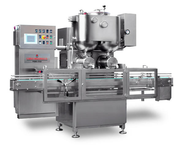 Makinë mbushëse e gjysmë-automatike të kokave të dyfishtë 