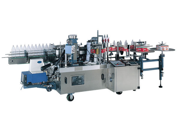 Makinë për etiketimin e zamit të shisheve të vogla